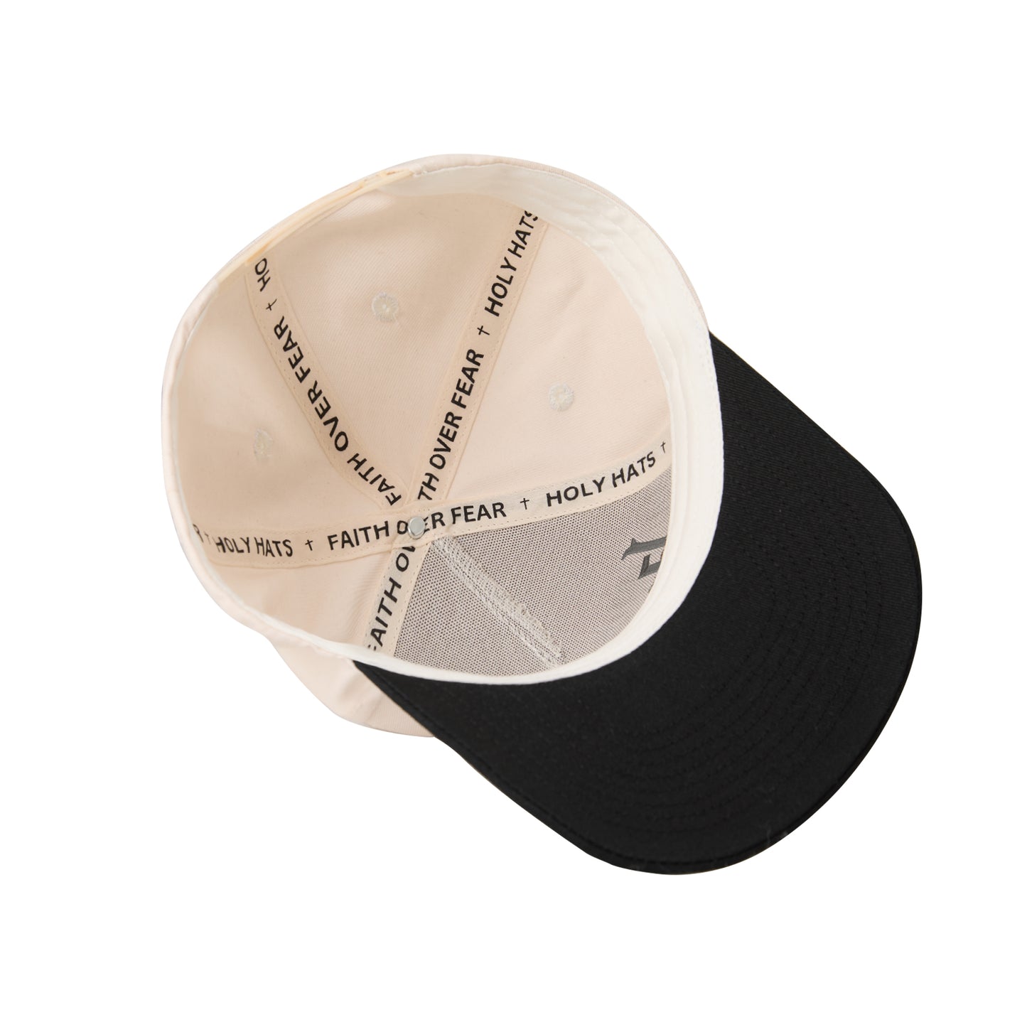 "HOLY" Signature Hat [Cream & Black]