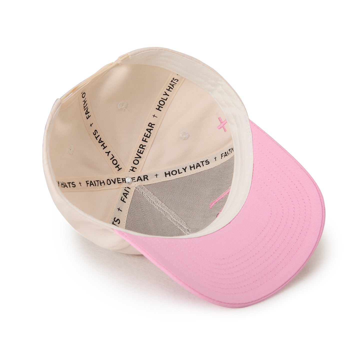 "LOVED" Signature Hat [Cream & Pink]