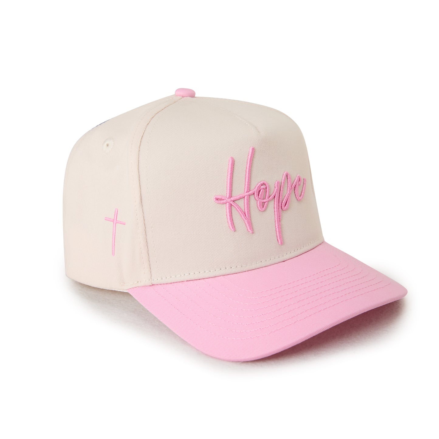 "HOPE" Signature Hat [Cream & Pink]