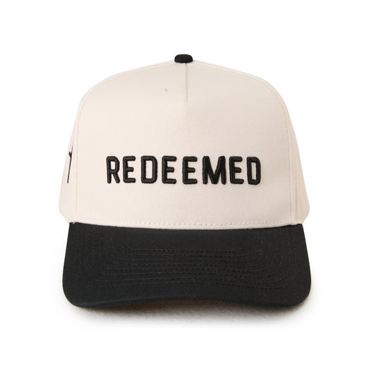 "REDEEMED" Signature Cream & Black Hat