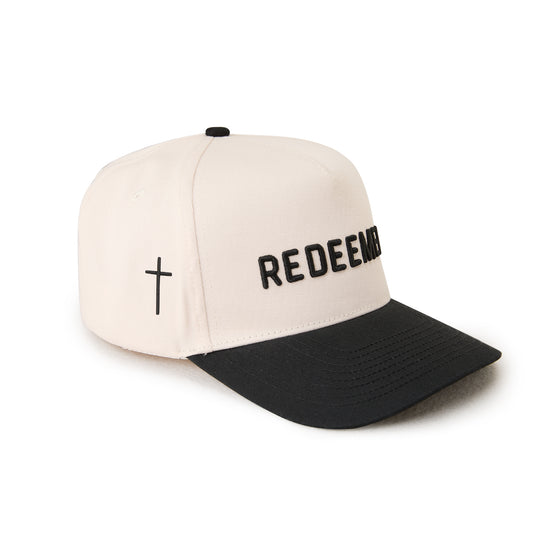 "REDEEMED" Signature Cream & Black Hat