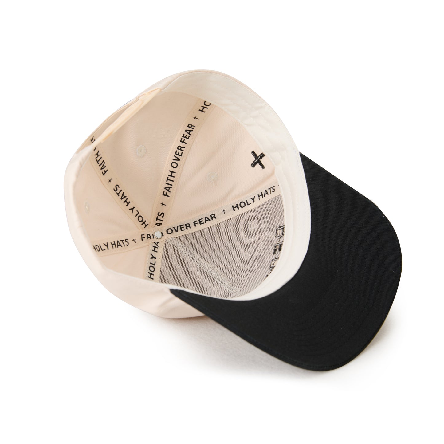 "REDEEMED" Signature Hat [Cream & Black]