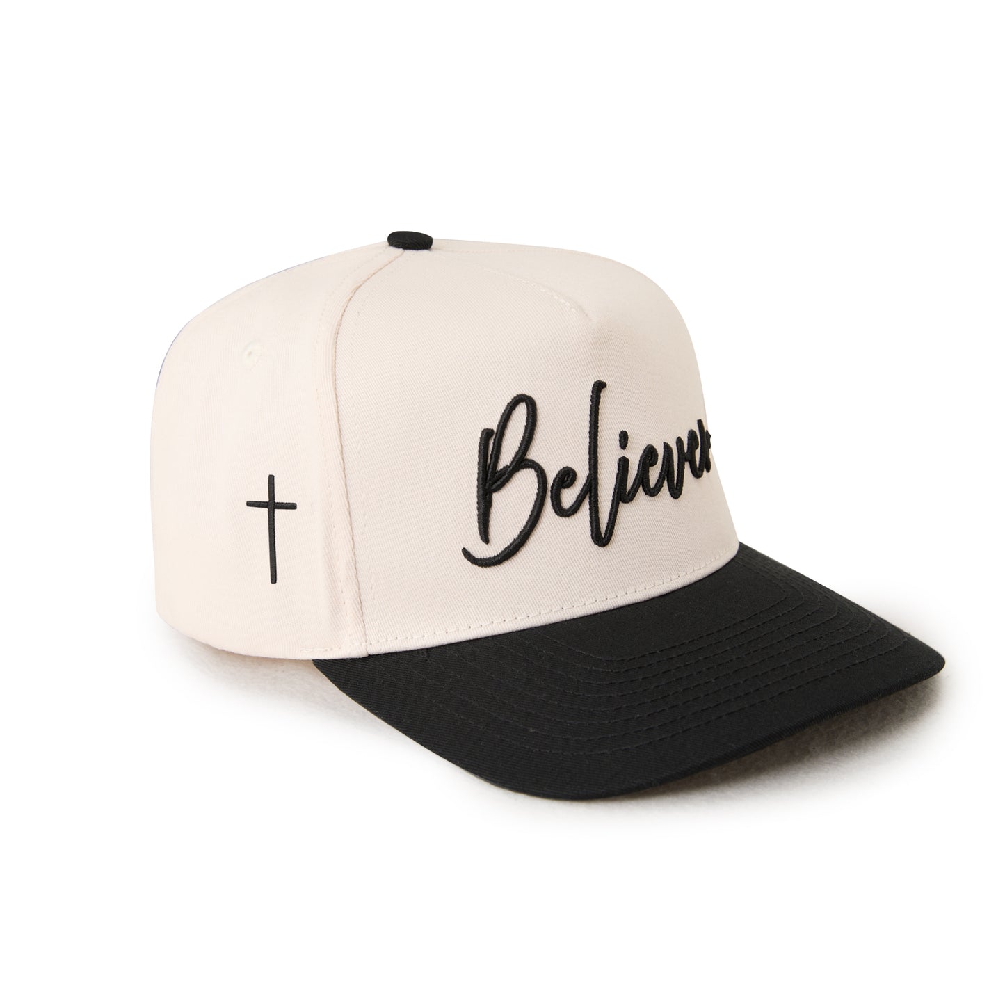 "BELIEVER" Signature Hat [Cream & Black]