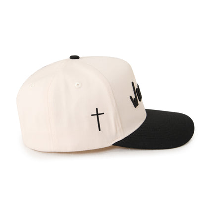 "WORTHY" Signature Hat [Cream & Black]
