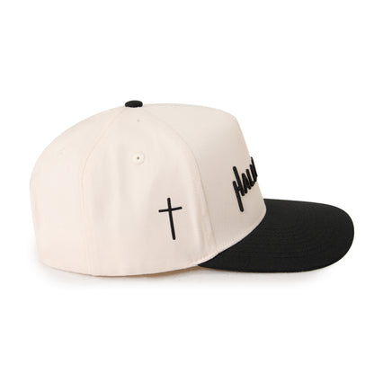 "HALLELUJAH" Signature Hat [Cream & Black]