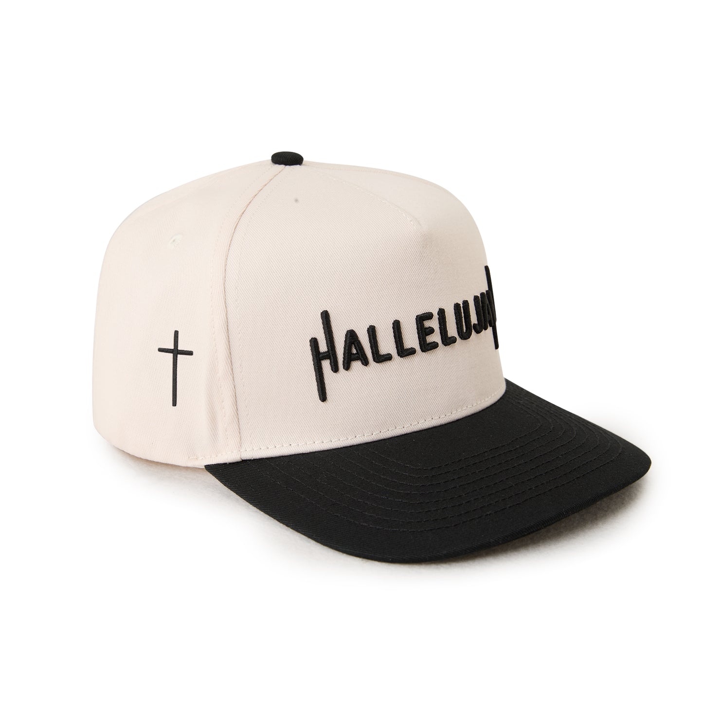 "HALLELUJAH" Signature Hat [Cream & Black]