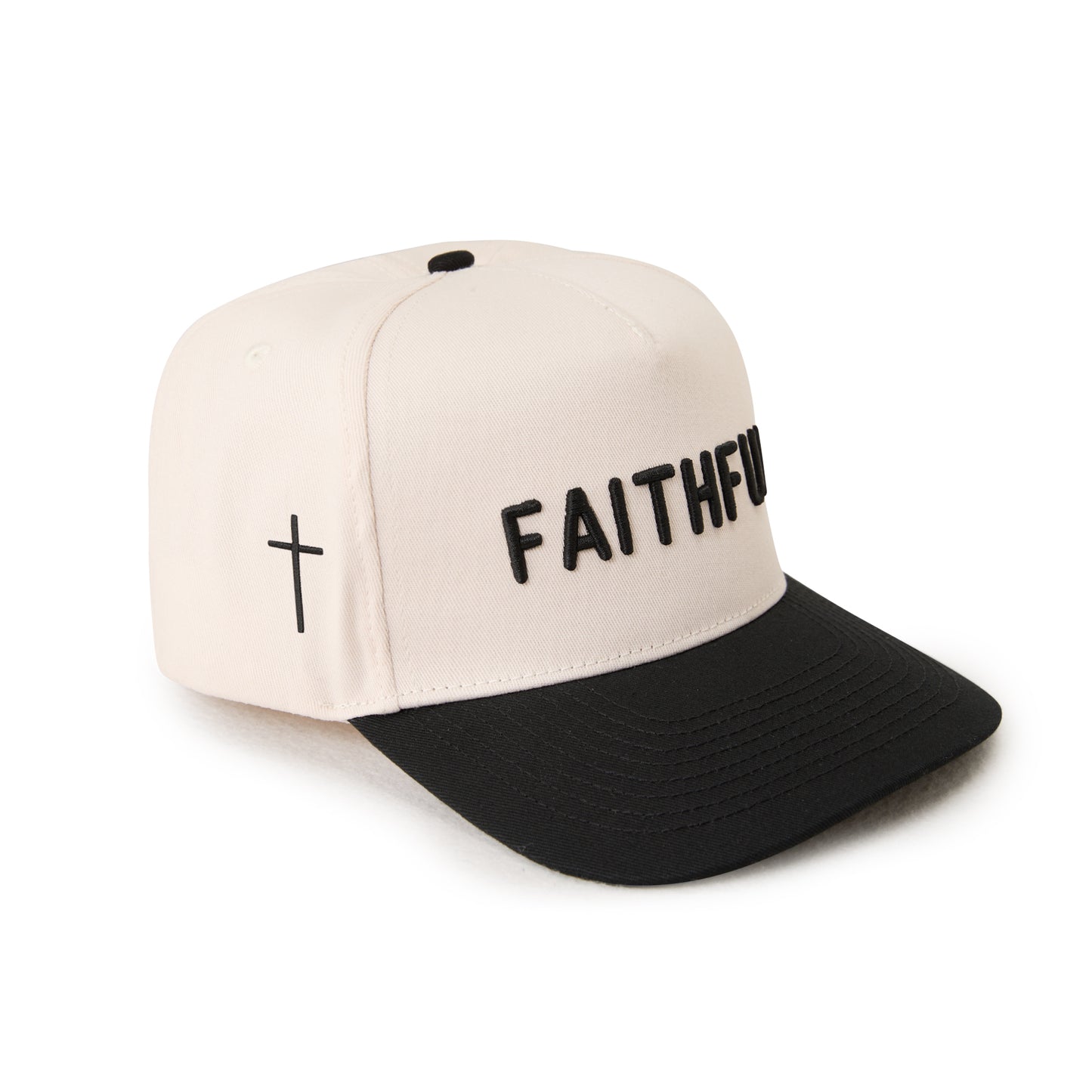 "FAITHFUL" Signature Hat [Cream & Black]