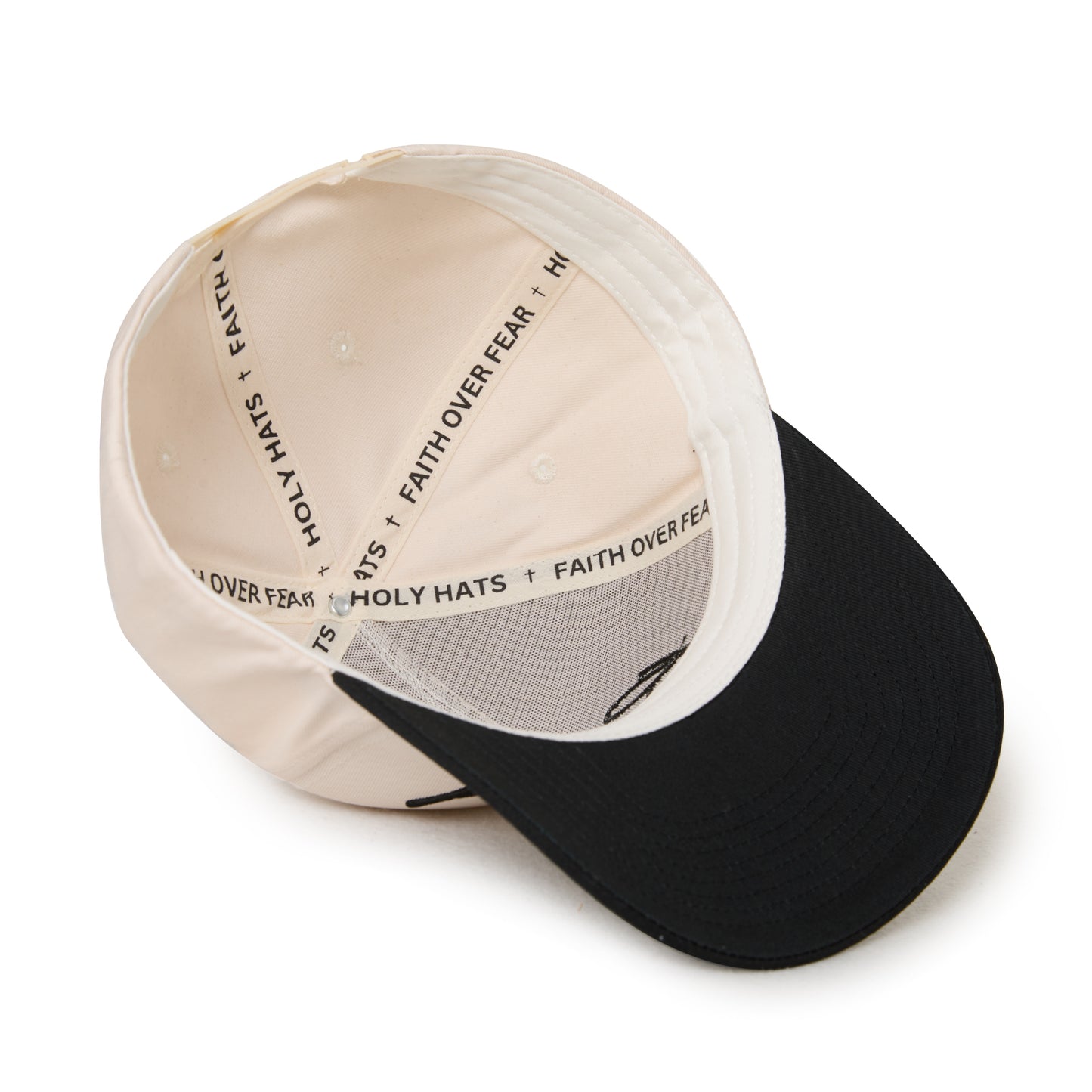 "BLESSED" Signature Hat [Cream & Black]