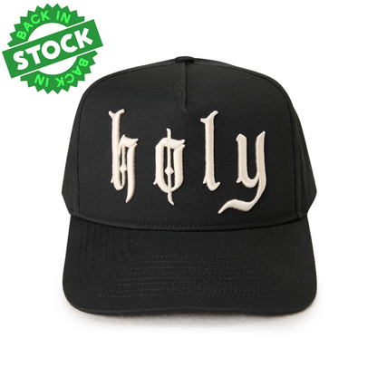 "HOLY" Signature Hat [Cream & Black]