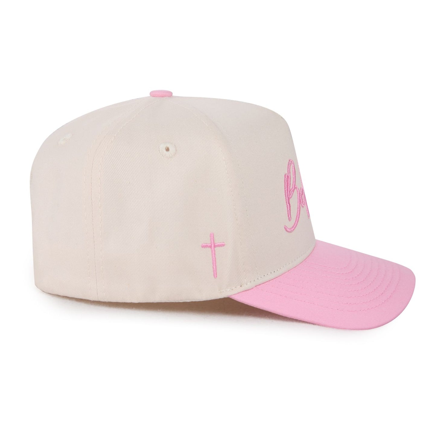 "BELIEVER" Signature Hat [Cream & Pink]